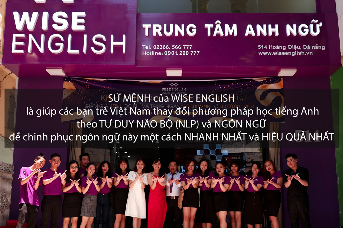 Wise English là trung tâm luyện thi Ielts tốt nhất tại Đà Nẵng