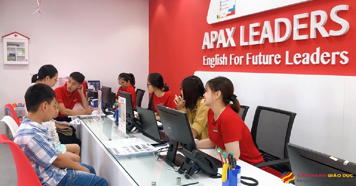 Khung cảnh tại trung tâm tiếng Anh trẻ em Apax.