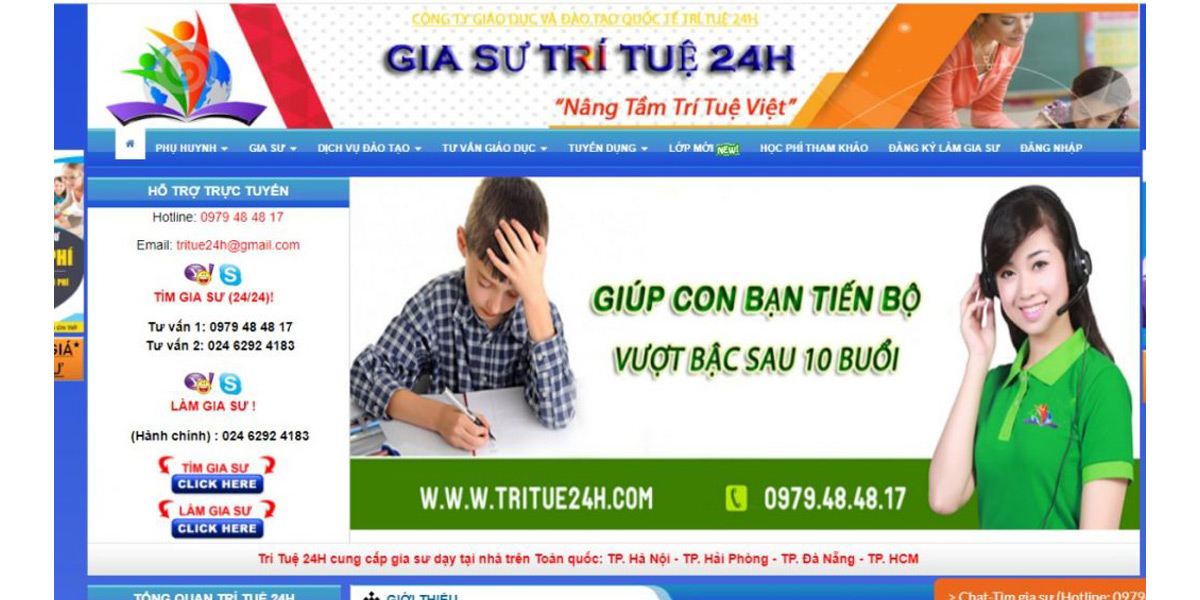 Gia sư Trí tuệ 24h là địa chỉ cung cấp dịch vụ gia sư tiếng Nhật online uy tín