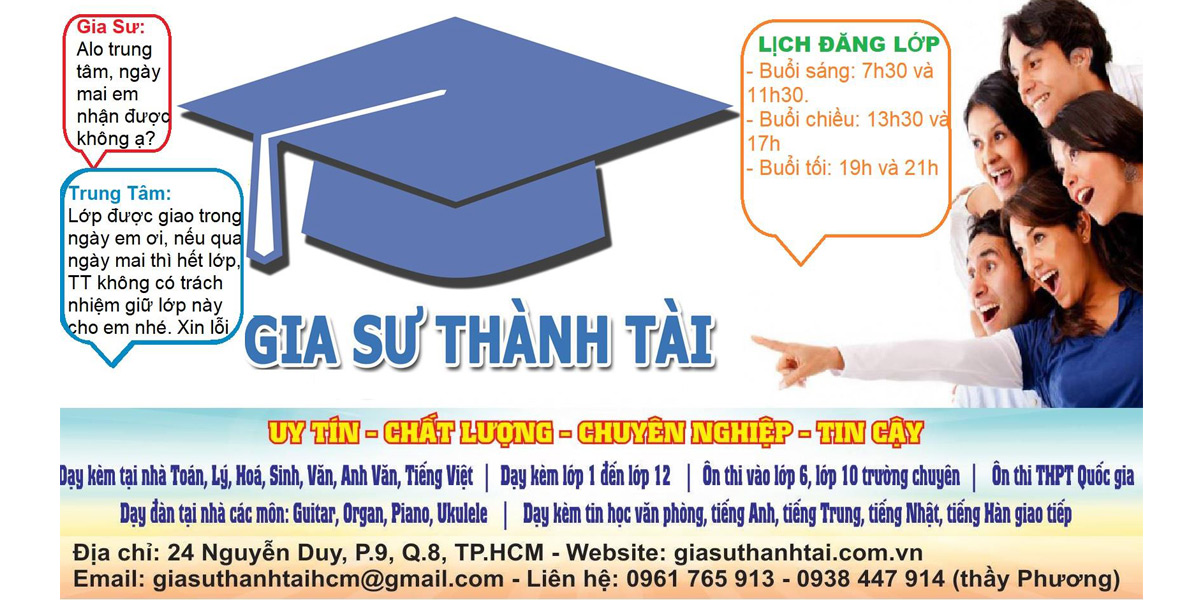 Trung tâm gia sư Thành Tài là địa chỉ có hơn 5000 gia sư tiếng Nhật có trình độ cao